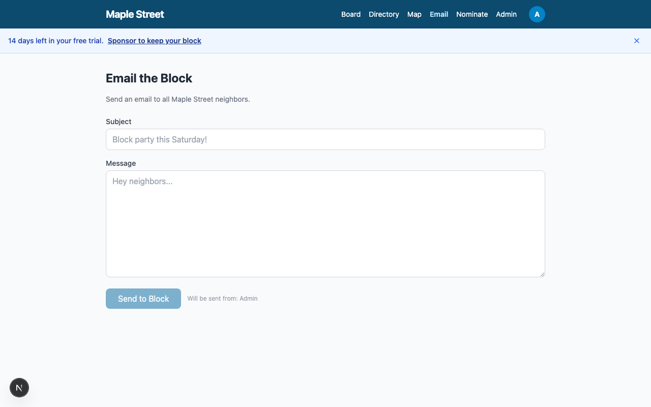 Send an Email Blast
